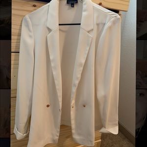 topshop white blazer